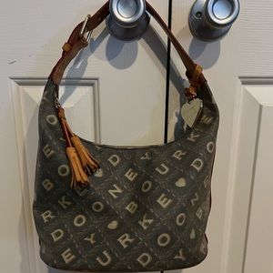 Dooney & Bourke small crossword hobo purse